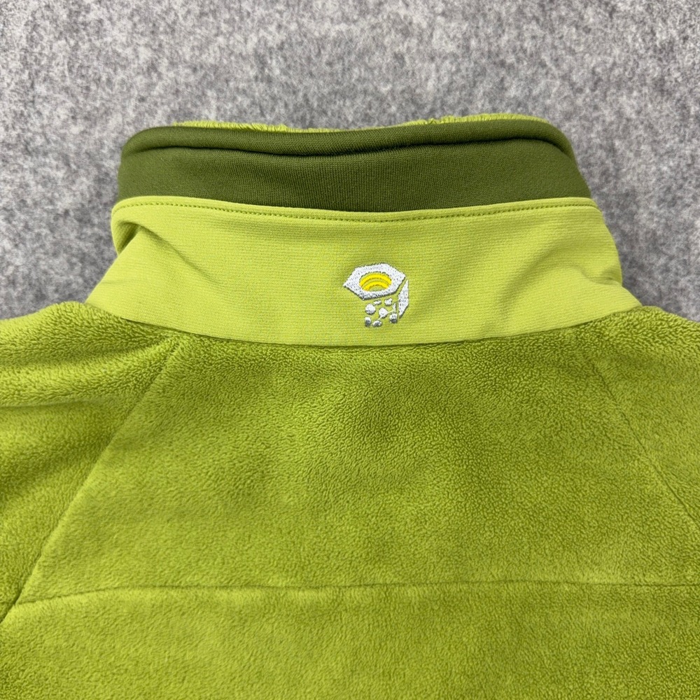 Mountain Hardwear Fleece Jacket‎ Womens Large Green Full Zip Microfleece Hiking - Picture 9 of 13